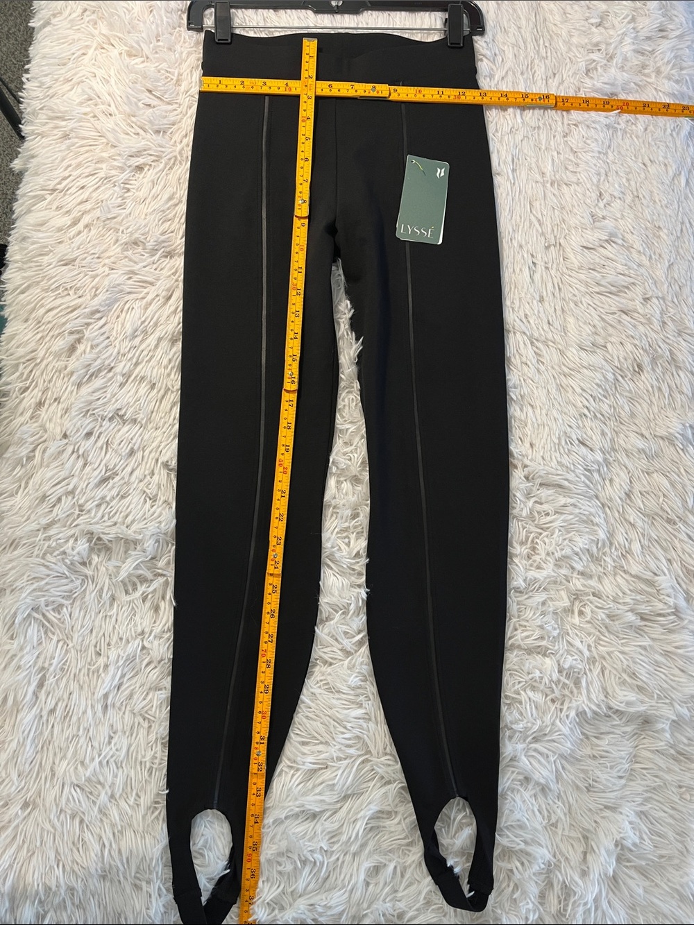 Lysse Lyssé Women's Stirrup Leather Inset Legging Style 1952 XS NWT - Picture 4 of 7